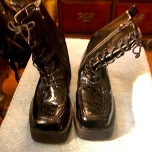 WetKiss Combat Boots